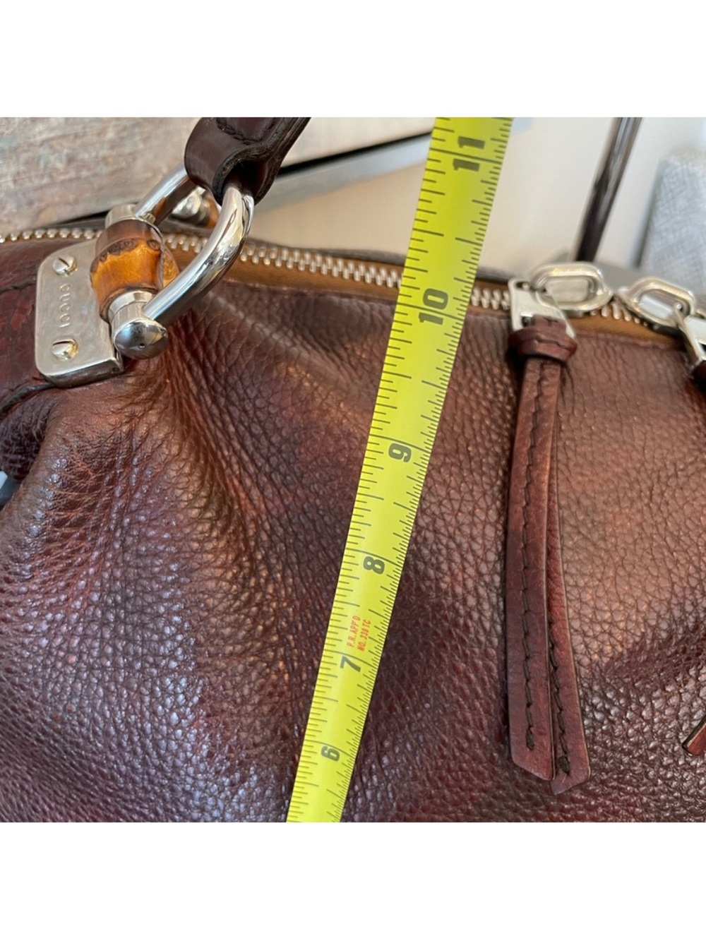 Gucci Authentic Leather Tote 10 1/2“ x 17“ - Picture 12 of 13